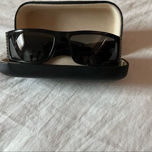 Valentino 5330/S 807 sunglasses. Black w/rhinestones. In excellent condition.